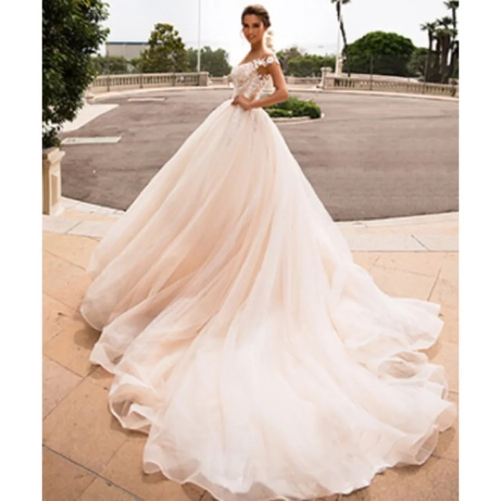 Viero Bridal “Audree” Custom Wedding Dress with Lace Detail - Picture 6 of 8